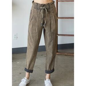 Oli & Hali Brown Ankle Cropped Pants